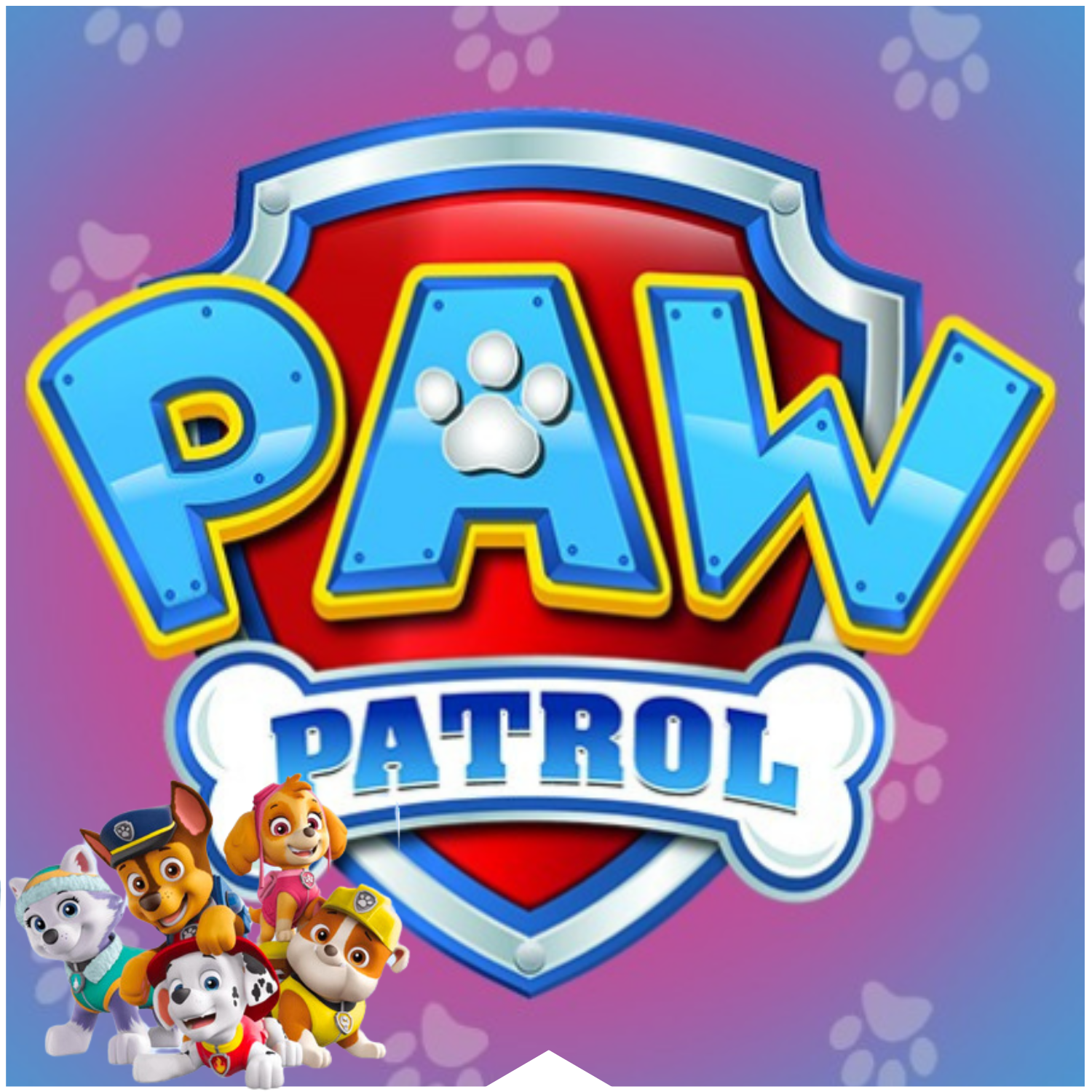 Marshall  La patrulla canina cumpleaños, Personajes paw patrol, Fiesta de  la patrulla canina