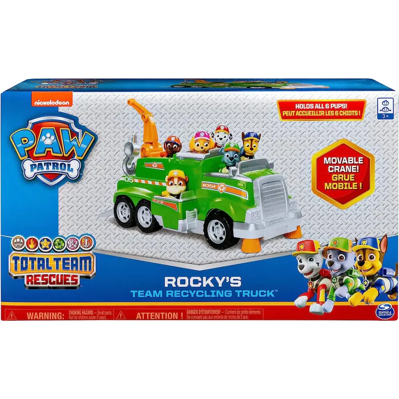 Rocky team rescue recycling truck